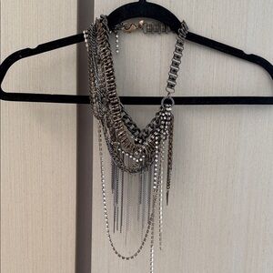 Fenton Black and Silver Layered Necklace
